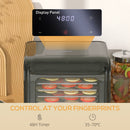 HOMCOM Food Dehydrator with 6 Stainless Steel Tray, for Fruit, Meat