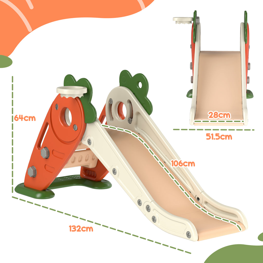 Toboggan De Jardin Pliable Avec Panier De Basketball Yoleo Pour Enfants De 1 A 3 Ans Rose Toboggan De Jardin Pliable Avec Panier De Basketball Yoleo Pour Enfants De 1 A 3 Ans Rose