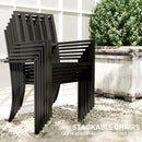 Outsunny 7 Pieces Patio Dining Set With Umbrella Hole, For Poolside, Garden