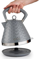 Morphy Richards Vector 1.5L Grey Pyramid Kettle