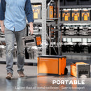 HOMCOM 3-Tier Tool Box With Wheels, Stackable Steel Toolbox