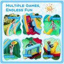 Inflatable Water Slide with 680W Blower for Kids Aged 3-12