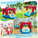 Inflatable Bounce Castle With Stakes Without Blower