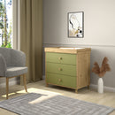 Changing Dresser Shefa Kids 890 Oak - Pistachio Green