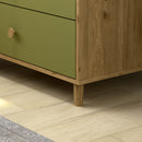 Changing Dresser Shefa Kids 890 Oak - Pistachio Green