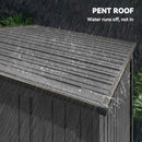 Outsunny 5 X 3.5ft Metal Garden Shed With Effortless Assembly, Light Grey