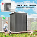 Outsunny 5 X 3.5ft Metal Garden Shed With Effortless Assembly, Light Grey