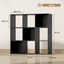 HOMCOM 9 Cube Storage Unit Cabinet Bookcase Display Shelves