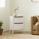 HOMCOM Chest of Drawers, Aluminium Handles, White