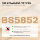 HOMCOM 2 Seater Sofa, Fabric Modern Loveseat For Living Room