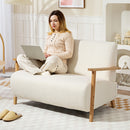 HOMCOM 2 Seater Sofa, Fabric Modern Loveseat For Living Room