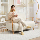 HOMCOM 2 Seater Sofa, Fabric Modern Loveseat For Living Room