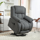 HOMCOM Power Lift Recliner Chair, Reclining Chair With Massage, Grey