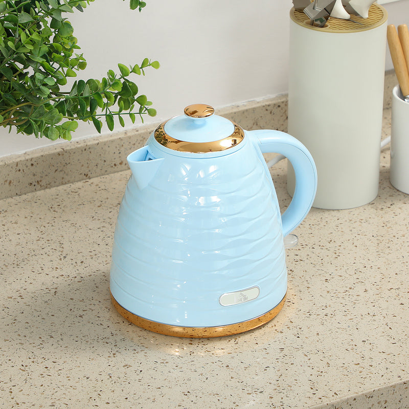 HOMCOM Electric Kettle, Fast Boil, 1.7L, 3kW, Swivel,