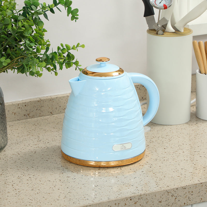 HOMCOM Electric Kettle, Fast Boil, 1.7L, 3kW, Swivel,