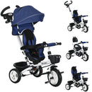 HOMCOM 6 In 1 Trike For Toddler 1-5 Years With Parent Handle