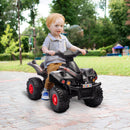 AIYAPLAY 6V Kids Electric Quad Bike With Music, Forward Function - Pink/Black