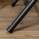 Outsunny Round Garden Dining Table for 4, Foldable Outdoor Table for Garden