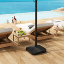 Outsunny Patio Parasol Base Umbrella Stand, Sand/Water Filled, Black