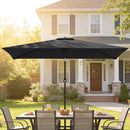 Outsunny Garden Parasol, Outdoor Umbrella With Tilt Function, Black