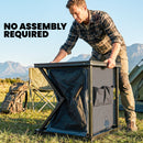 Outsunny Camping Cupboards, Folding Camping Kitchen Table With 3-Tier