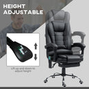 Vinsetto Ergonomic Heated 6 Points Vibration Massage Office Chair