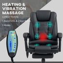 Vinsetto Ergonomic Heated 6 Points Vibration Massage Office Chair