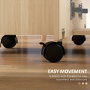 HOMCOM Folding Dining Table, Drop Leaf Table With Drawers Distressed