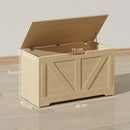 HOMCOM Storage Trunk for Living Room, with Safety Hinges 80cm