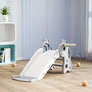 AIYAPLAY 3 in 1 Kids Slide with Climber, Basketball Hoop and Ball