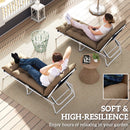 Outsunny Garden Lounge Chair Cushions Set of 2, 220gsm Fabric