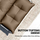 Outsunny Garden Lounge Chair Cushions Set of 2, 220gsm Fabric