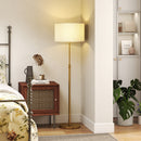 HOMCOM Dimmable Floor Lamp, Standing Lamp With Adjustable Colour Temperature