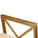Outsunny 6 PCS Elegant Wood Frame Outdoor Patio Dining Set Cushions Coffee Table