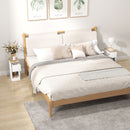 HOMCOM Bedside Tables Set of 2, Nightstands for Bedroom, Living Room, White