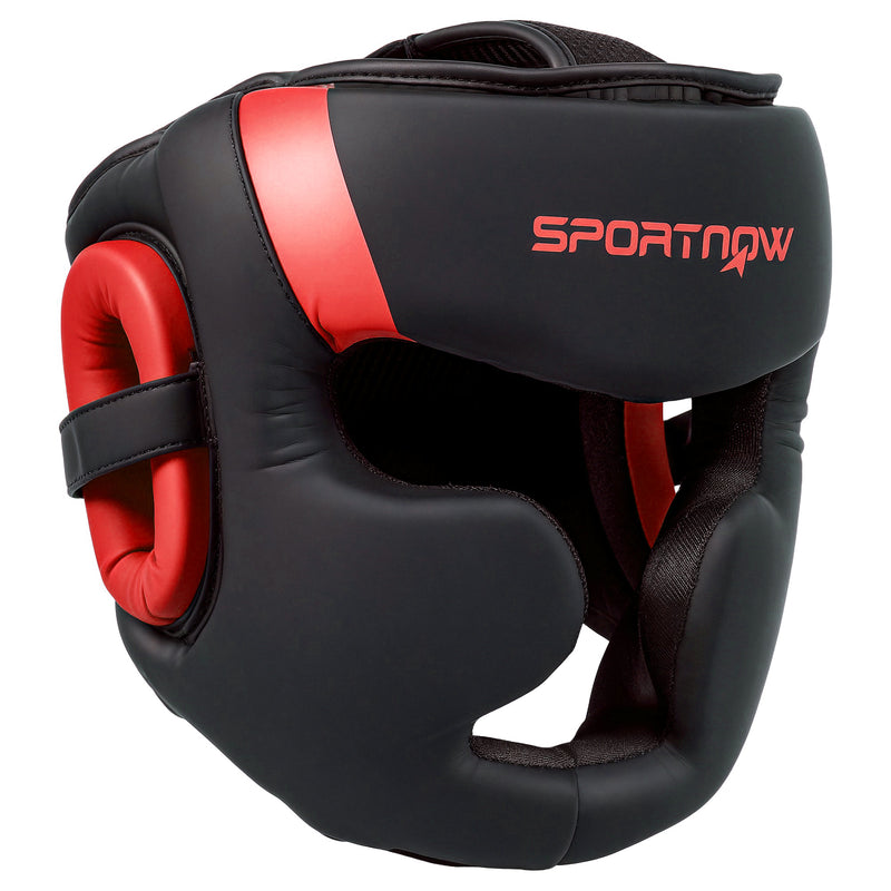 SPORTNOW Boxing Headguard w/ Adjustable Strap for Sparring Kickboxing