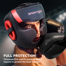 SPORTNOW Boxing Headguard W/ Adjustable Strap For Sparring Kickboxing