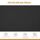 Outsunny 3 Seater Garden Swing Patio Hammock w/ Canopy for Outdoor Black