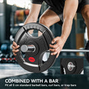 SPORTNOW 2 x Olympic Weight Plates, Weight Plate Discs with Tri-Grips