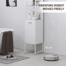 HOMCOM Tall Bathroom Cabinet with 3 Open Shelves Adjustable Shelf