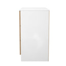 Java 3 Drawer Chest in Slatted Effect / White - Ready Assembled