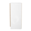 Java 4 Drawer Chest in Slatted Effect / White - Ready Assembled