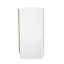 Java 6 Drawer Midi Chest in Slatted Effect / White - Ready Assembled