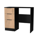Alaska Ready Assembled Vanity in Slat Effect & Black