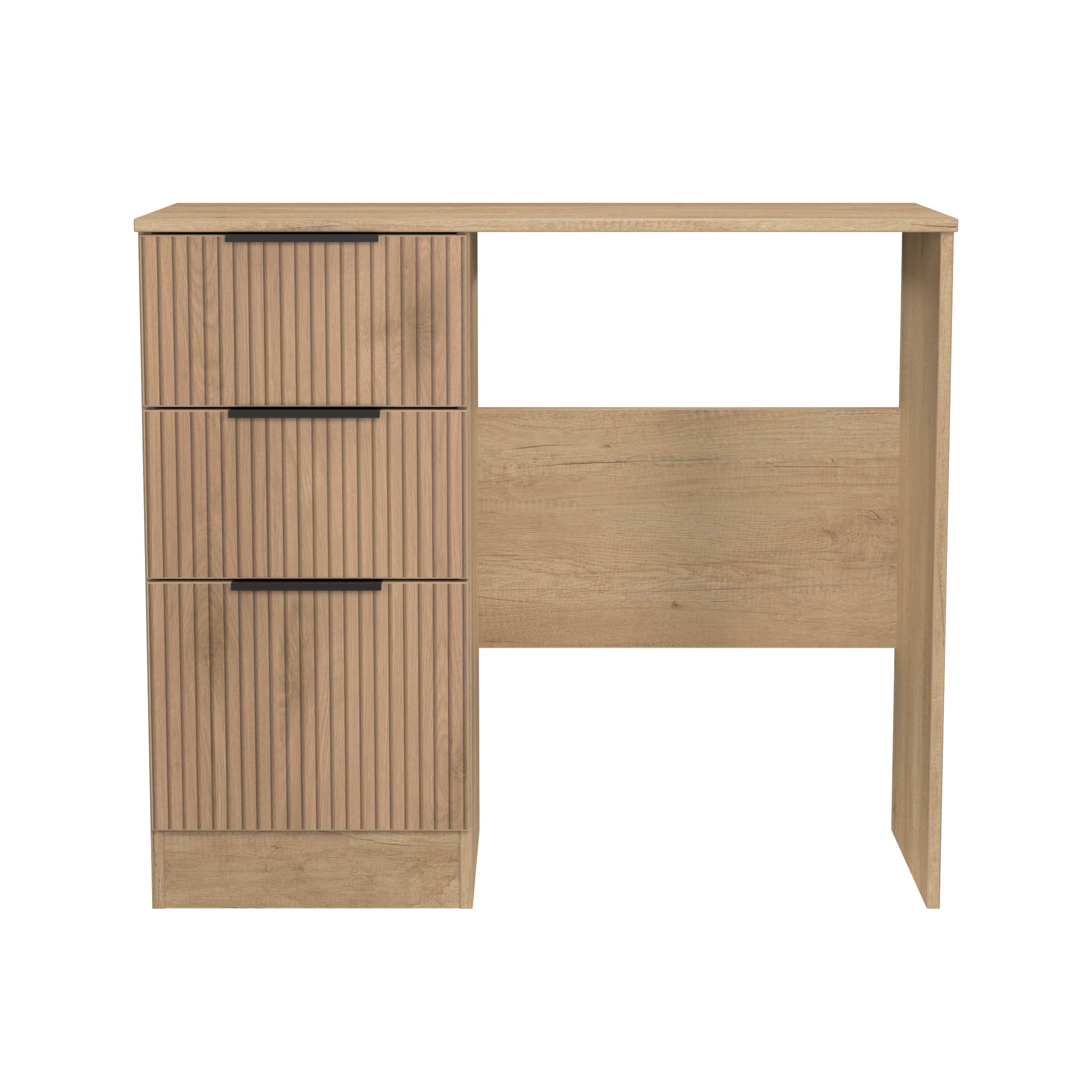 Germany Senb Alaska Ready Assembled Vanity in Slat Effect & Nebraska Oak