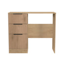 Alaska Ready Assembled Vanity in Slat Effect & Nebraska Oak