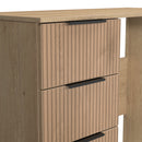 Alaska Ready Assembled Vanity in Slat Effect & Nebraska Oak