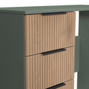 Alaska Ready Assembled Vanity in Slat Effect & Reed Green
