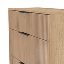 Alaska Ready Assembled 3 Drawer Deep Chest in Slat Effect & Nebraska Oak