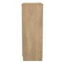 Alaska Ready Assembled 4 Drawer Deep Chest in Slat Effect & Nebraska Oak